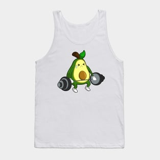 Avocado at Fitness with Barbell Tank Top